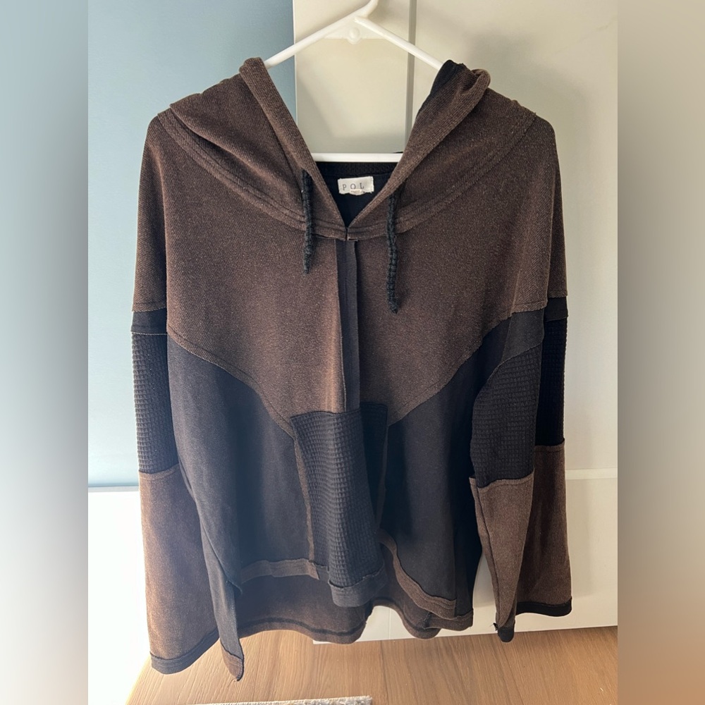 Pol size small brown and black hoodie.